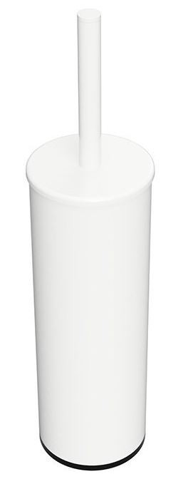 Туалетная щетка Bemeta WHITE с держателем высокая напольный и настенный (металл)