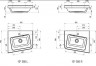 Умывальник угловой Ravak 10° 55x48,5 (правый) XJIP1155000