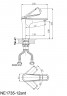 Смеситель для умывальника,черный RUSH Nevis (NE1735-12black)