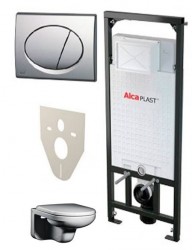 Система инсталляции AlcaPlast Sadromodul в комплекте с унитазом Artic 4330 с сиденьем Soft Close