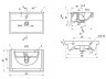 Умывальник мебельный Dreja Мини 60 СК