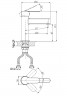 Смеситель одноручный для умывальника RUSH Tenerife (TE2835-11)