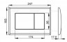 Клавиша смыва Alcaplast M270 белая