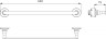 Полотенцедержатель 60 см. RUSH Corsica (CO42531)