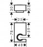 Держатель для ручного душа Hansgrohe Porter E 28387700 белый