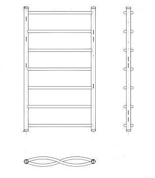 Полотенцесушитель АРГО Фьюжн 50x100