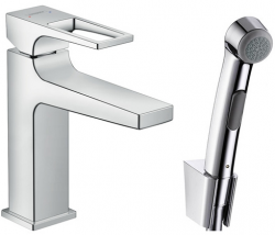 Смеситель для раковины Hansgrohe Metropol 74522000 с гигиеническим душем