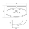 Мебельная раковина Акватон Смайл 80