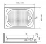 Поддон акриловый RGW LUX/TN 16180282-21 120х80х22 прямоугольный