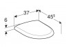 Сиденье SC для унитаза DIN 19516 Geberit Renova 573025000