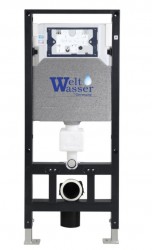  Система инсталляции WeltWasser WW AMBERG 506 с белой кнопкой для подвесного унитаза