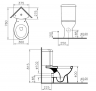 Унитаз угловой Vitra Arkitekt 9754B003-7201 с сиденьем микролифт 