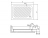 Поддон акриловый RGW B/CL-S 16180282-51 120х80х27 прямоугольный