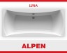 Ванна акриловая Alpen Luna 140*75