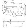 Акриловая ванна Riho Delta 150x80 без гидромассажа левая B067001005