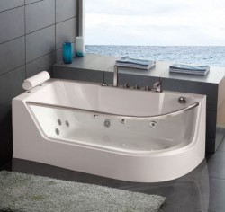 Ванна акриловая гидромассажная WeltWasser WW HB ALSTER 150/75 WT L Левая  150*75*58.