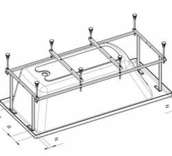 Монтажный комплект Roca Uno 160х75