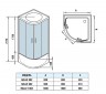 Душевая кабина WeltWasser WW500 HALLE 1002 1000х1000х2170 мм