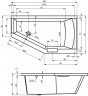 Акриловая ванна Riho Geta 160x90 без гидромассажа левая B030001005