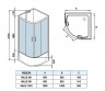 Душевая кабина WeltWasser WW500 HALLE 1001 1000х1000х2170 мм