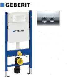 Система инсталляции для унитазов Geberit Duofix Delta 458.124.21.1 3 в 1 с кнопкой смыва