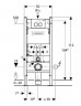 Система инсталляции для унитазов Geberit Duofix Delta 458.124.21.1 3 в 1 с кнопкой смыва