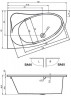 Ванна акриловая Riho Lyra 140 без гидромассажа правая B019001005