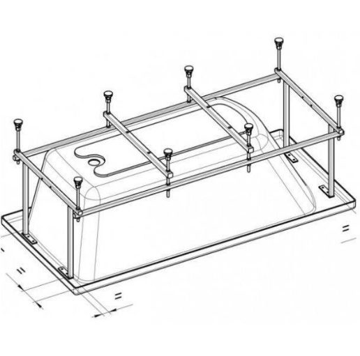 Монтажный комплект Roca BeCool 190х90 ZRU9303021