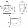 Унитаз-биде подвесной безободковый Laufen Cleanet Navia 8.2060.1.400.000.1