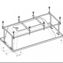 Монтажный комплект Roca Hall 170Х75