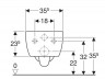 Унитаз подвесной Geberit iCon Rimfree 204060000 безободковый