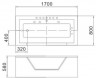 Ванна акриловая гидромассажная WeltWasser WW HB GOTLEUBA 170/80 WT  R  Правая  170*80*58. 